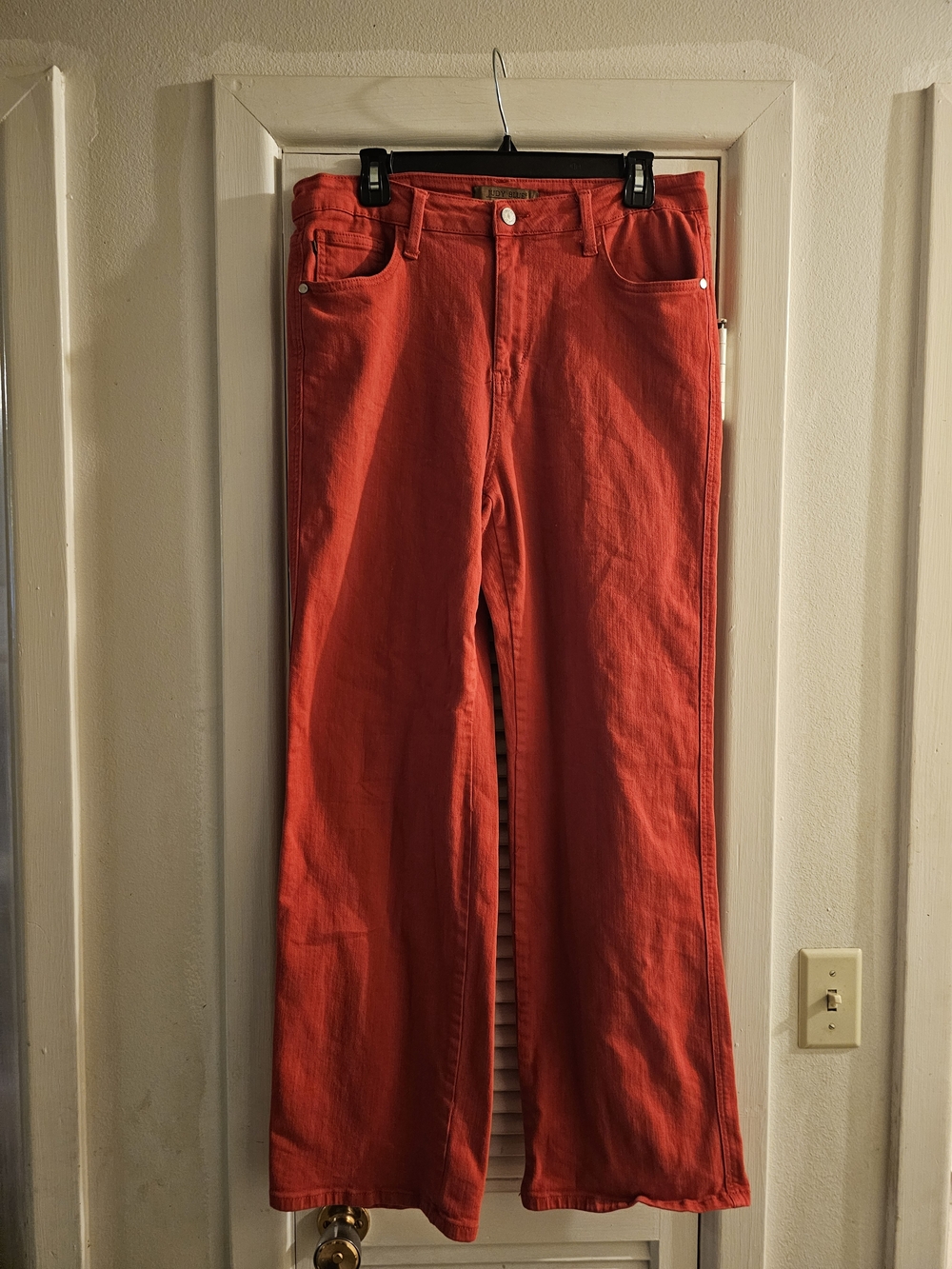 3/$13 Judy Blue Straight Leg Pants in Red